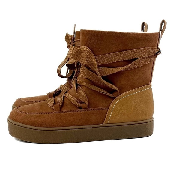 NWT - Universal Thread Birgitte Cognac Winter Boots - Size 8 - Picture 4 of 10